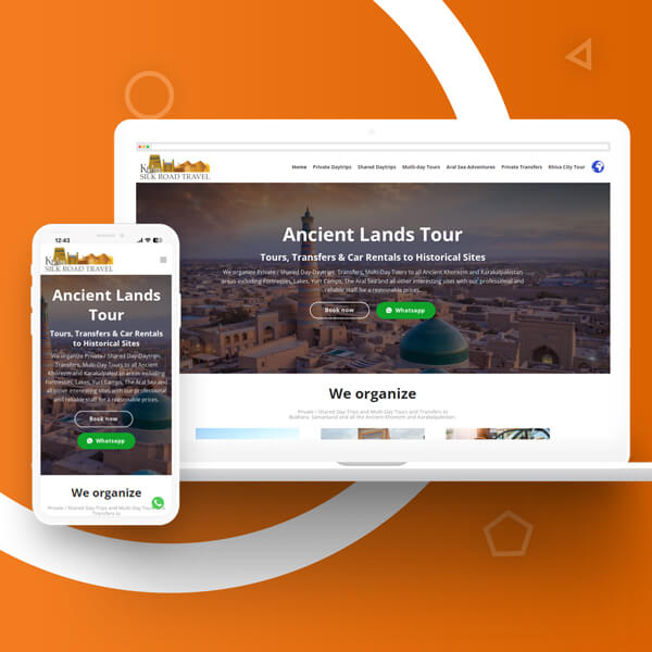 Создание сайта для турфирмы khivasilkroadtravel.uz